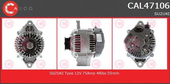 ALTERNATOR 12V 75A