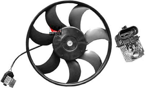 Ventilator chladenia motora