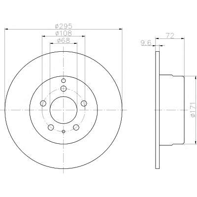 TARCZA HAM. VOLVO 850/C70/S70/V70