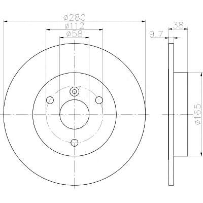 TARCZA HAM. SMART FORTWO 04-