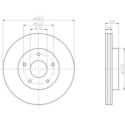 TARCZA HAM. JEEP WRANGLER III 06-