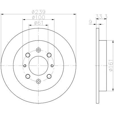 TARCZA HAM. HONDA JAZZ III 08-