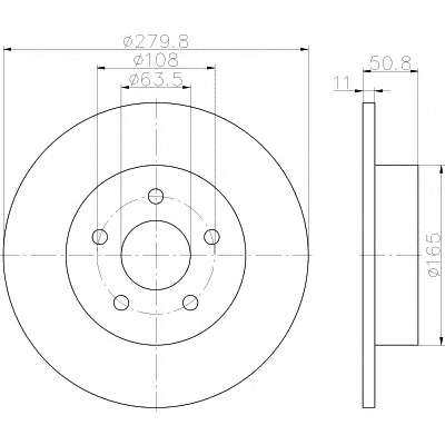 TARCZA HAM. FORD C-MAX/GRAND 10-