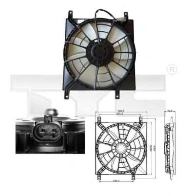 Ventilator chladenia motora