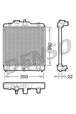 CHLODNICA WODY HONDA CIVIC VII 02.01-