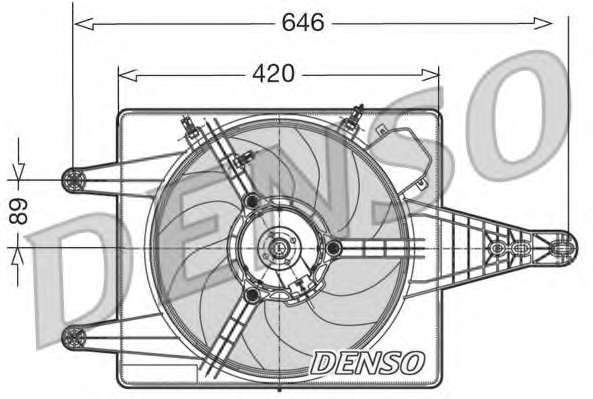 Ventilator chladenia motora