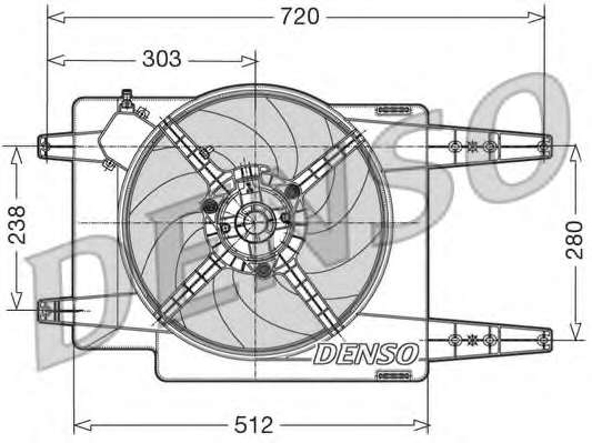 Ventilator chladenia motora
