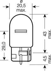 Autolamp W21W 12V 21W