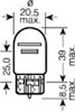 Autolamp W21/5W 12V 21/5W