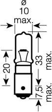 OSRAM Autolamp (21W 12V Bay9s)