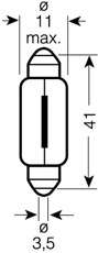 C5W 12V 5W (41 mm) automatická lampa