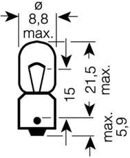 T4W 12V 4W Autolamp