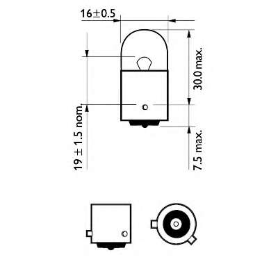 ZAR. RY10W 12V 10W VISION