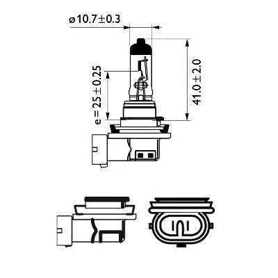 ZAR. H11 12V 55W LONGLIFE ECOVISION