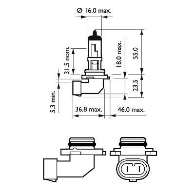 ZAR. H10 12V 45W PY20D