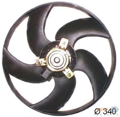 Ventilator chladenia motora
