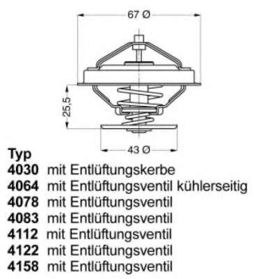 Termostat chladenia