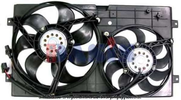 Ventilator chladenia motora