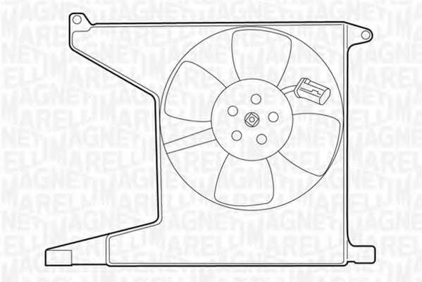 Ventilator chladenia motora