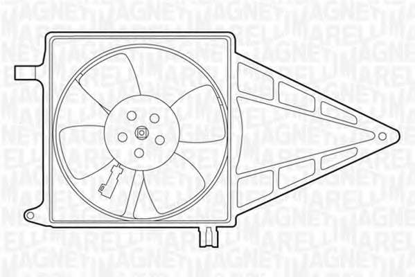 Ventilator chladenia motora