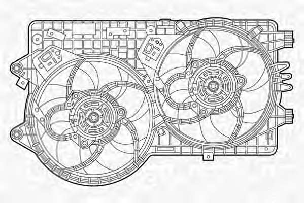 Ventilator chladenia motora