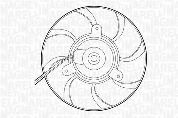 Ventilator chladenia motora