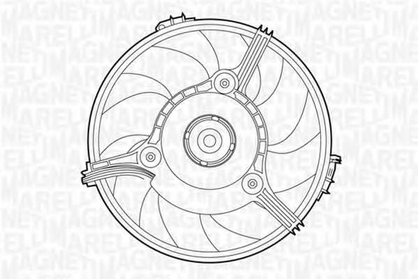 Ventilator chladenia motora