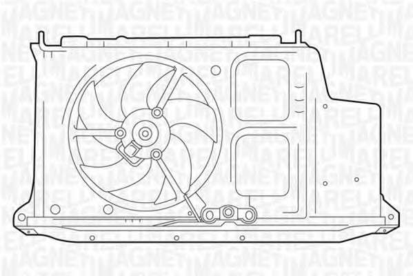 Ventilator chladenia motora