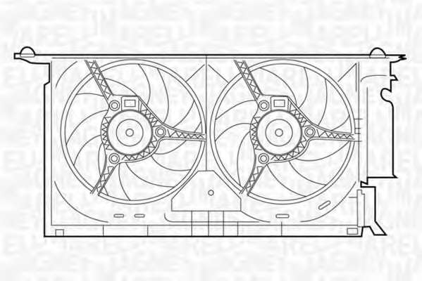 Ventilator chladenia motora