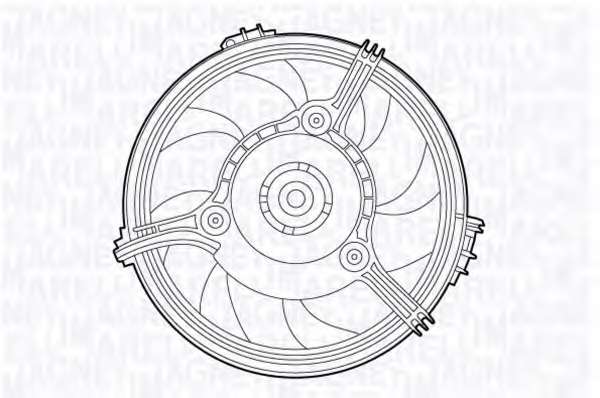 Ventilator chladenia motora