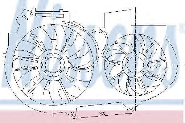 Ventilator chladenia motora