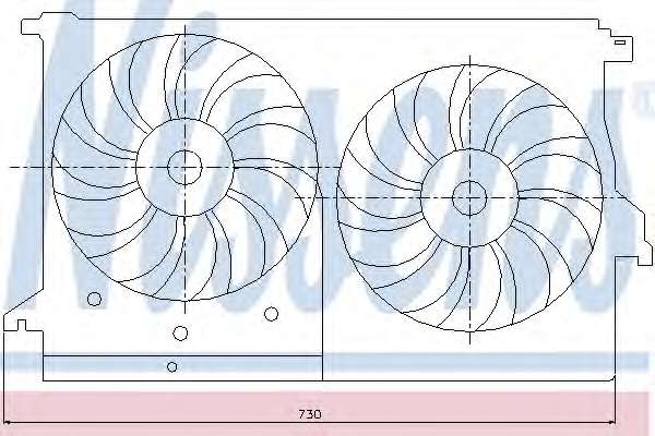 Ventilator chladenia motora