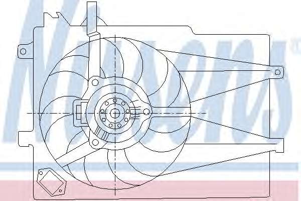 Ventilator chladenia motora